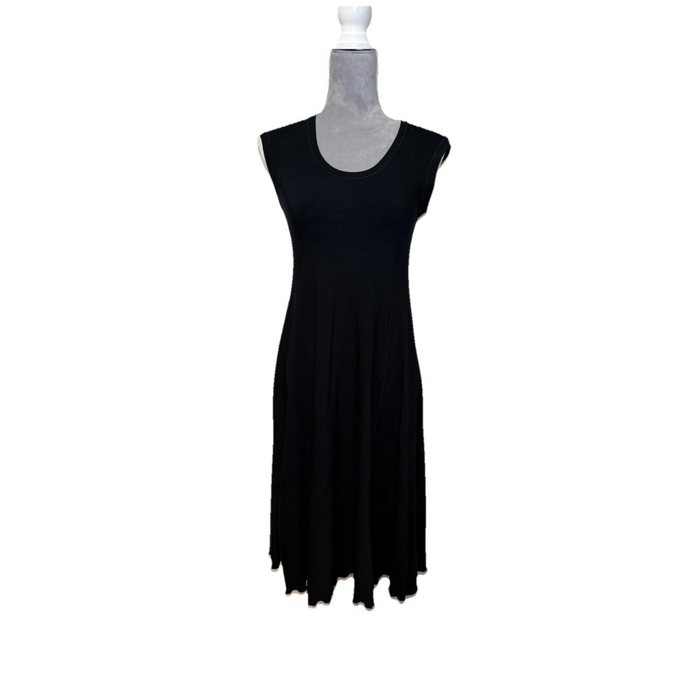 Angelrox Black Bamboo A-line Knee Length GLOW Dress Sustainably USA One Size
